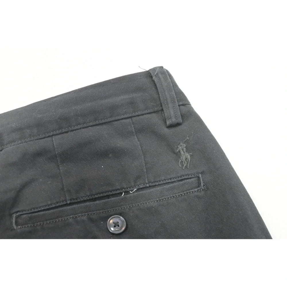 Polo Ralph Lauren Chino Pants Mens 33x30 Black Classic Fit Cotton Excellent